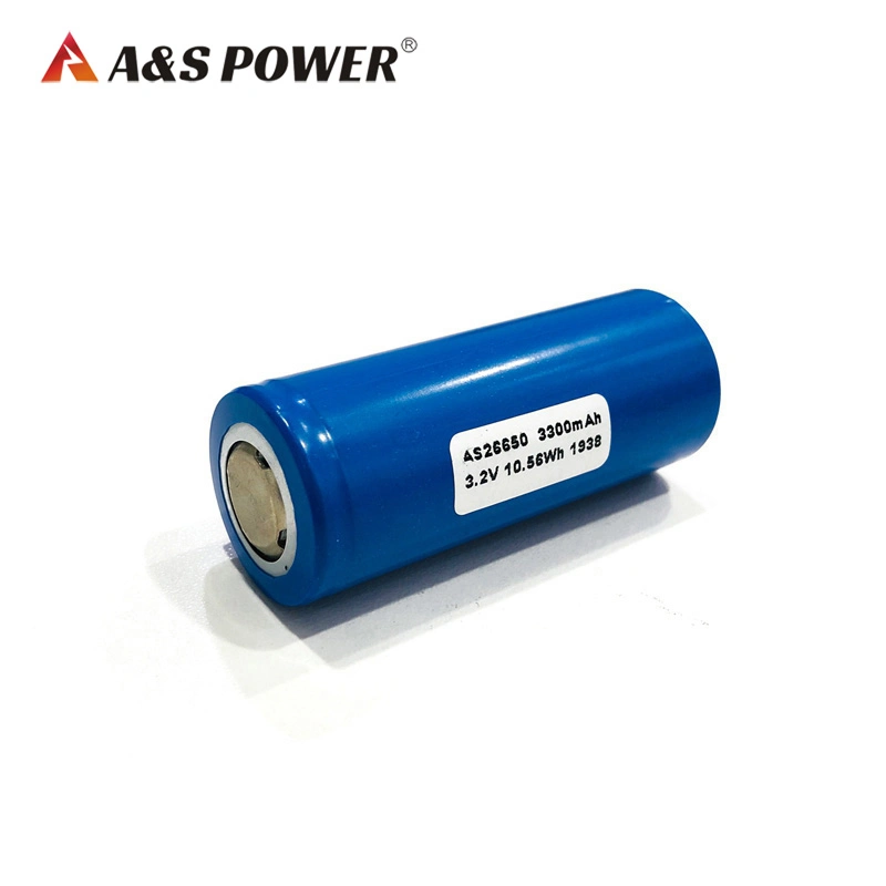 AS Power CB Certification 26650 LiFePO4 Battery Cell 3.2V 3000mAh 3200mAh 3300mAh 3500mAh 3800mAh