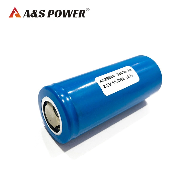 AS Power CB Certification 26650 LiFePO4 Battery Cell 3.2V 3000mAh 3200mAh 3300mAh 3500mAh 3800mAh