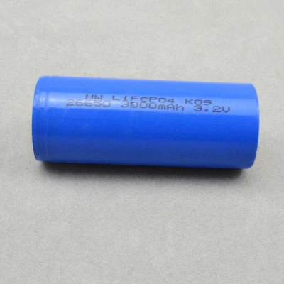 26650 LiFePO4 Battery Cell 3.2V 3000mAh for Solar Lighting